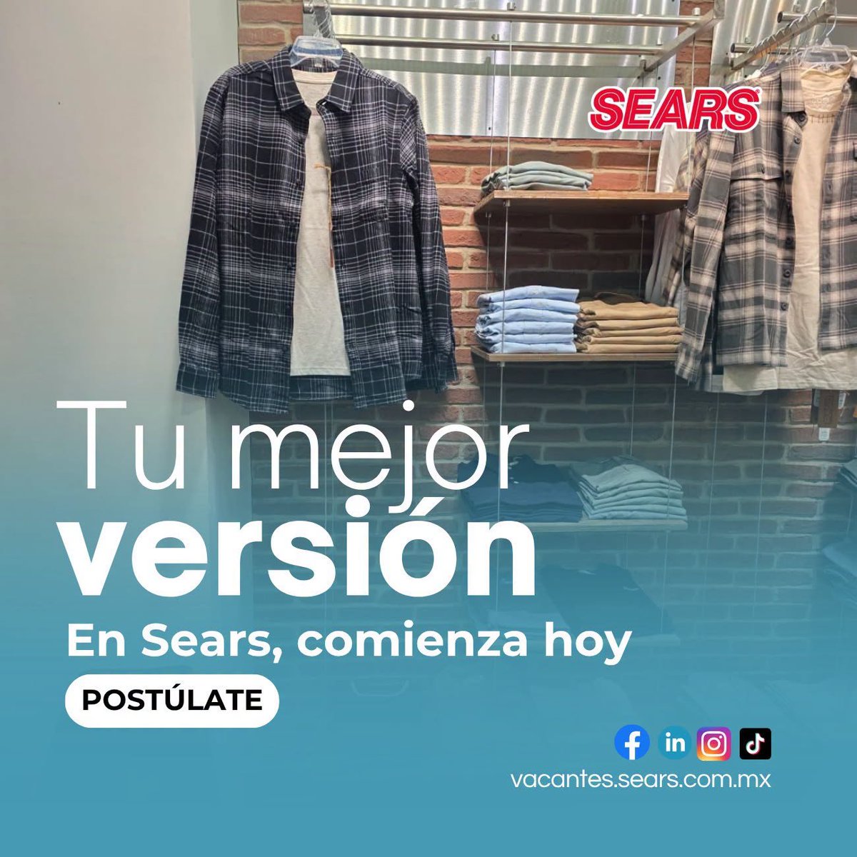 SearsRh211's tweet photo. 🚀 Tu próximo empleo te espera en Sears Plaza Mayor.
Ven a conocer nuestras vacantes y realiza tu proceso. Contamos con excelentes prestaciones y oportunidades de desarrollo.

📍 Sears Plaza Mayor, León, Gto.
📝 Regístrate aquí: https://t.co/Bnz3Q7tLVT

#Vacantes #LeónGTO #Empleo https://t.co/LQwSDBg0aK