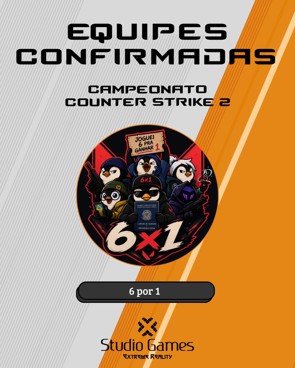 StudioGamevsJD's tweet photo. As equipes estão confirmadas

No dia 01 de agosto, acontece o 2º Campeonato de CS2 da Studio Games,reunindo grandes times em busca do título

Agora é hora de conhecer quem vai disputar essa batalha.Quem leva a taça?

2º Studio Games CS2 01/08
#CS2 #CounterStrike #Esports #Gaming https://t.co/Bil1CpZCf7