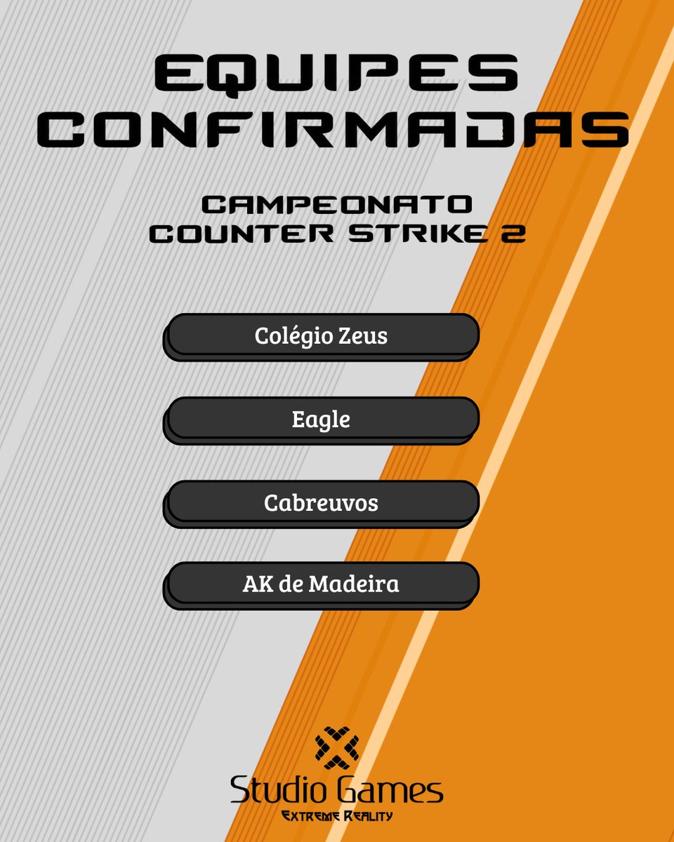StudioGamevsJD's tweet photo. As equipes estão confirmadas

No dia 01 de agosto, acontece o 2º Campeonato de CS2 da Studio Games,reunindo grandes times em busca do título

Agora é hora de conhecer quem vai disputar essa batalha.Quem leva a taça?

2º Studio Games CS2 01/08
#CS2 #CounterStrike #Esports #Gaming https://t.co/Bil1CpZCf7