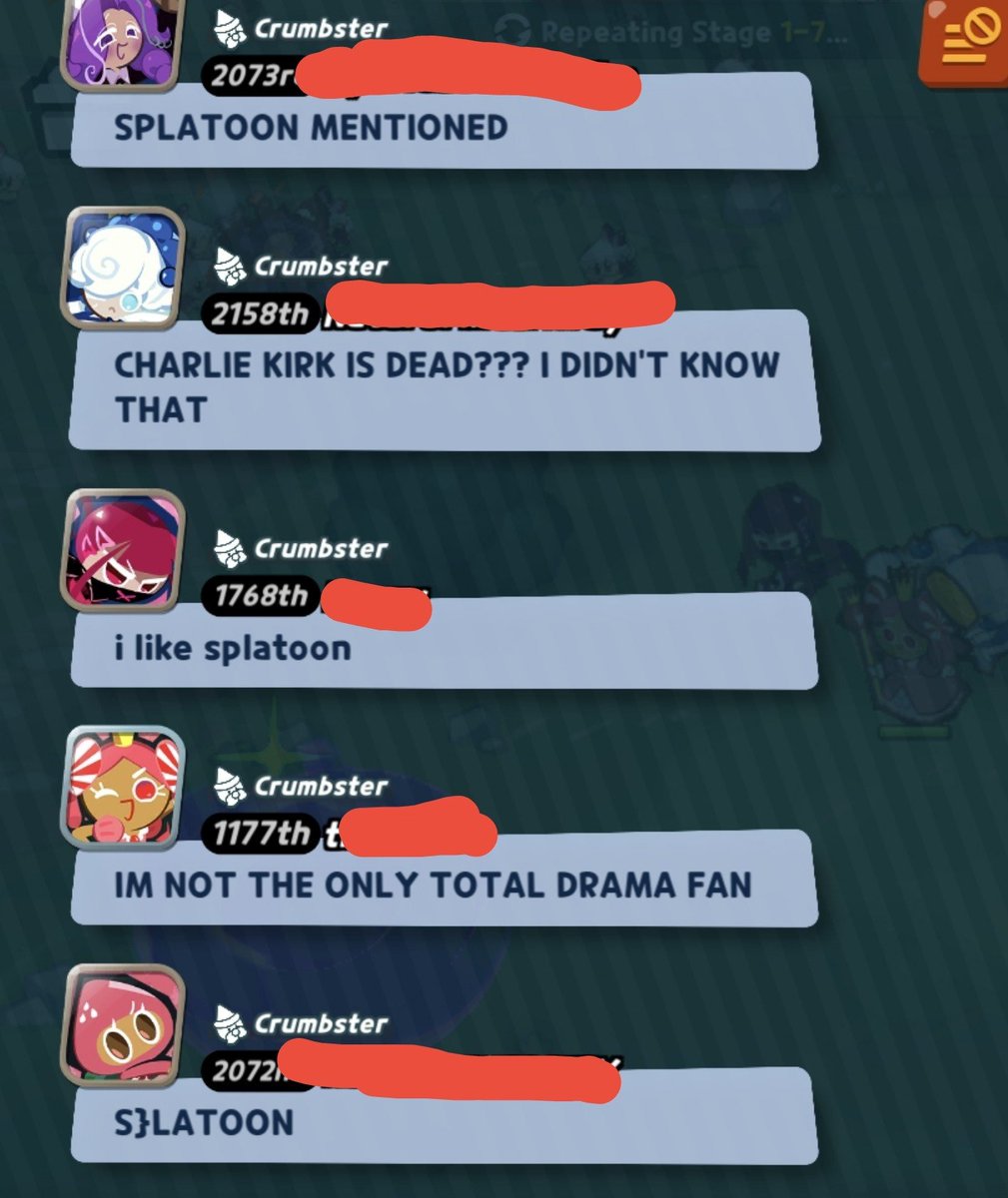 CoffeeMothy's tweet photo. AMAZING things happening in cookierun crumble world chat https://t.co/jo8hPvCBAI