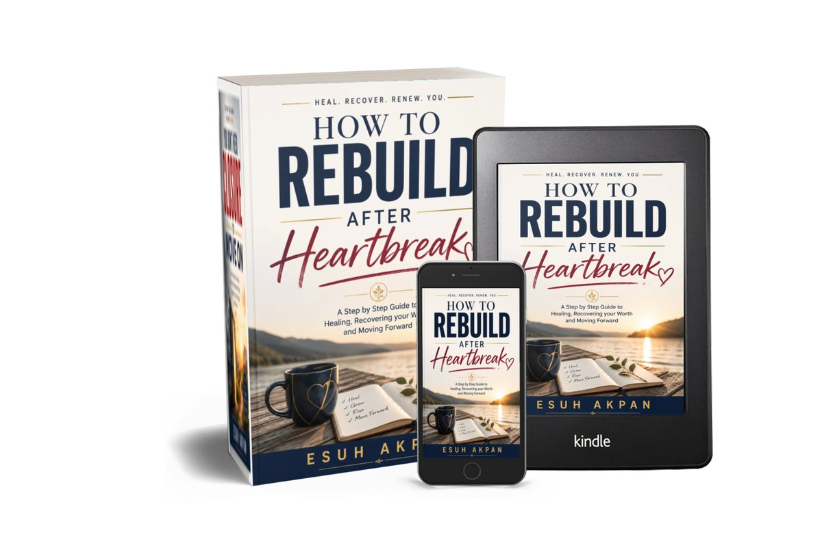 IdoreyinUtibe's tweet photo. Two powerful books are almost here!

HOW TO REBUILD AFTER HEARTBREAK

YOU DON'T NEED CLOSURE TO MOVE ON

Launching on Amazon KDP, 9th August. Start your healing journey today.

Pre-order now 👇

https://t.co/VZVeGY1IsV
https://t.co/v6nTcPM1kV https://t.co/lRAW1BWONz