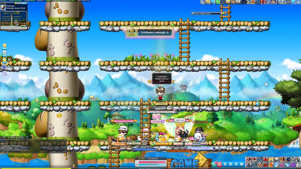 TrickBladezMSU's tweet photo. Playing MapleStory growing up we remember mostly all the silly things we did like drop game, hide and seek, GETTING MARRIED?! All the side stuff, the social aspect of it was what made the game so fun. Not the grinding and bosses. 
#MapleStoryUniverse @MaplestoryU 
#HideAndSeek https://t.co/u0fLlwRvsa