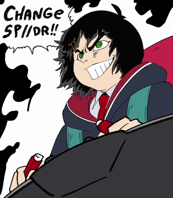 wanderjegson's tweet photo. Peni Parker if she believed in Spider or something, it was funnier in my head https://t.co/IbZ61HUtBJ