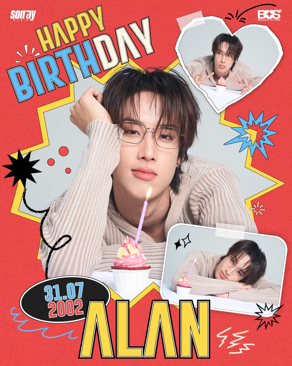 sonraymusic's tweet photo. Happy Birthday to @alan_pasawee

Wishing you all the happiness you deserve. Keep shining and enjoy every moment of your special day! ✨

#HappyALANpasaweeDay
#ALANpasawee
#BUSbecauseofyouishine https://t.co/PI95YYK0Jj