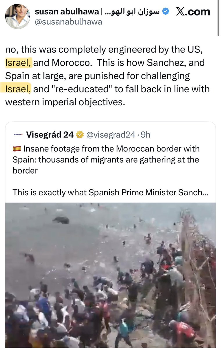 hearnimator's tweet photo. You’ll never guess who’s to blame for the immigration crisis in Spain https://t.co/uIFrKDhhpW