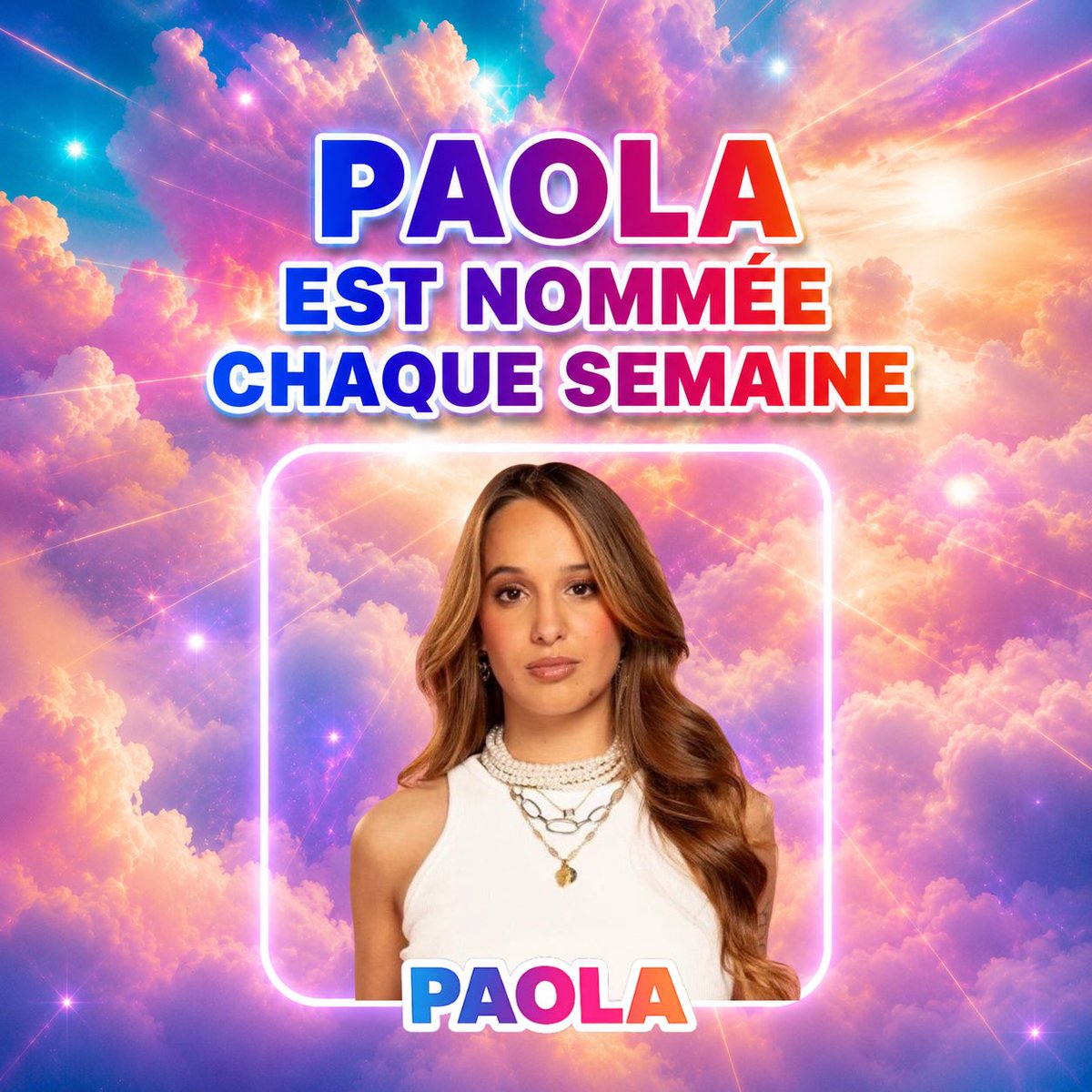 kenzosx_off7's tweet photo. Paola est nommée chaque semaine 

#secretstory https://t.co/8uJwFLt1ra