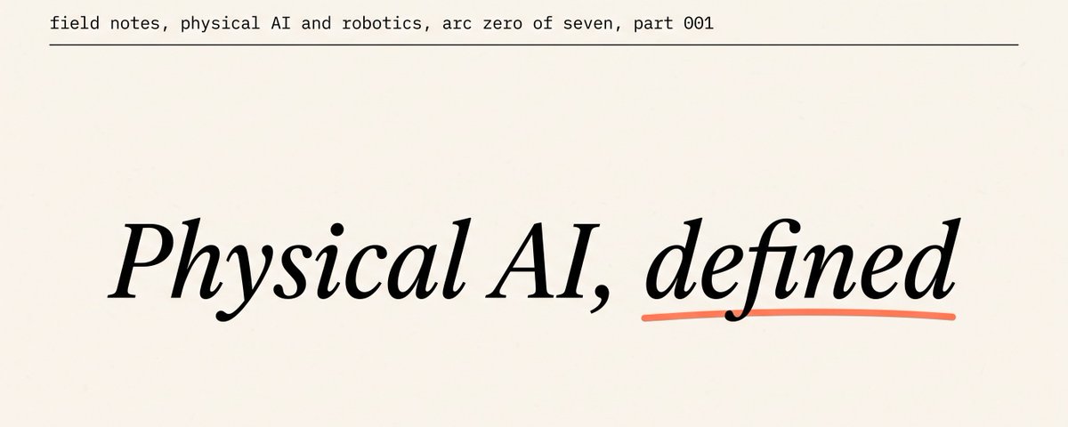 Physical AI, defined