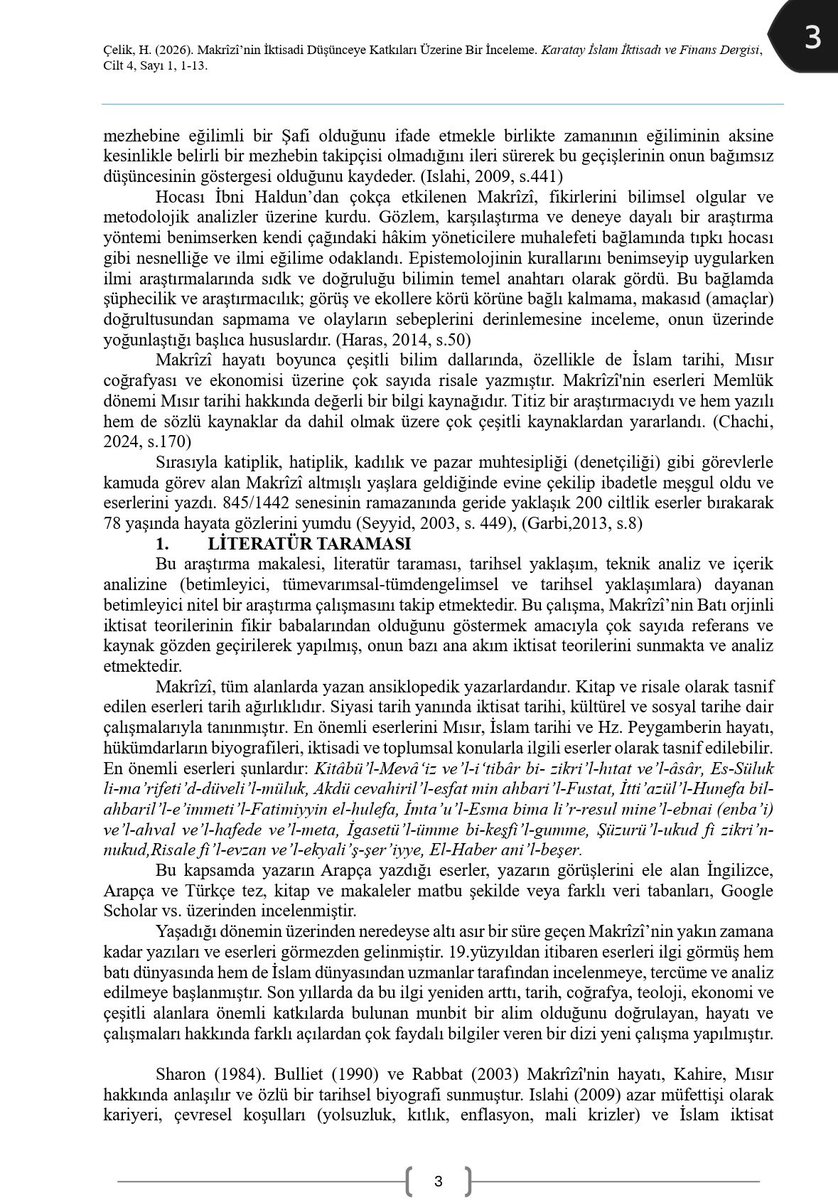 halilcelik's tweet photo. Hakemli dergi Karatay İslam İktisadı ve Finans Dergisi'nin son sayısındaki makalem. İyi okumalar.

https://t.co/MtUR3ulQsn… https://t.co/3Z2ZeV9Mlb