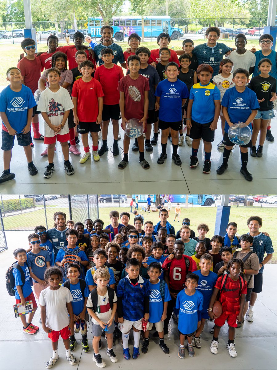 fcnaples_'s tweet photo. Where the game grows, the community grows. 💙⚽️ @LMCU @BGCCollier https://t.co/qAaH5em97u
