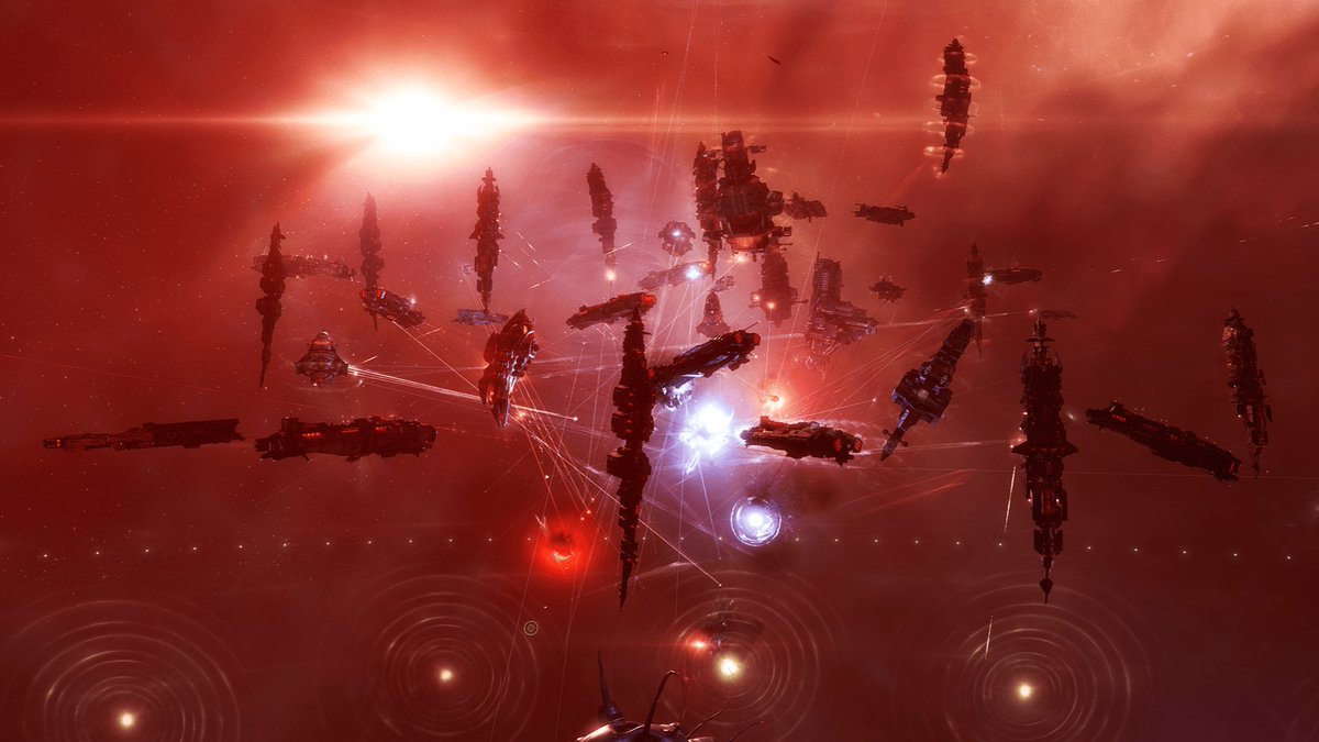 EveOnline's tweet photo. Congratulations to No Vacancies for being the first group to complete wave 100 of the Rampant Drone Fabricator 🏅 

They managed to accomplish this feat in a blazing 3 hours 48 minutes and 15 seconds, while destroying 11,283 NPCs in the process. Quite an impressive display https://t.co/jFxGjpByz9