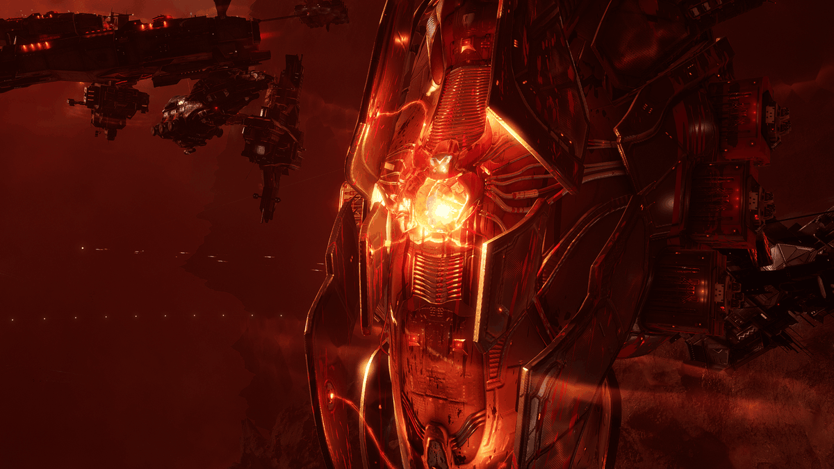 EveOnline's tweet photo. Congratulations to No Vacancies for being the first group to complete wave 100 of the Rampant Drone Fabricator 🏅 

They managed to accomplish this feat in a blazing 3 hours 48 minutes and 15 seconds, while destroying 11,283 NPCs in the process. Quite an impressive display https://t.co/jFxGjpByz9