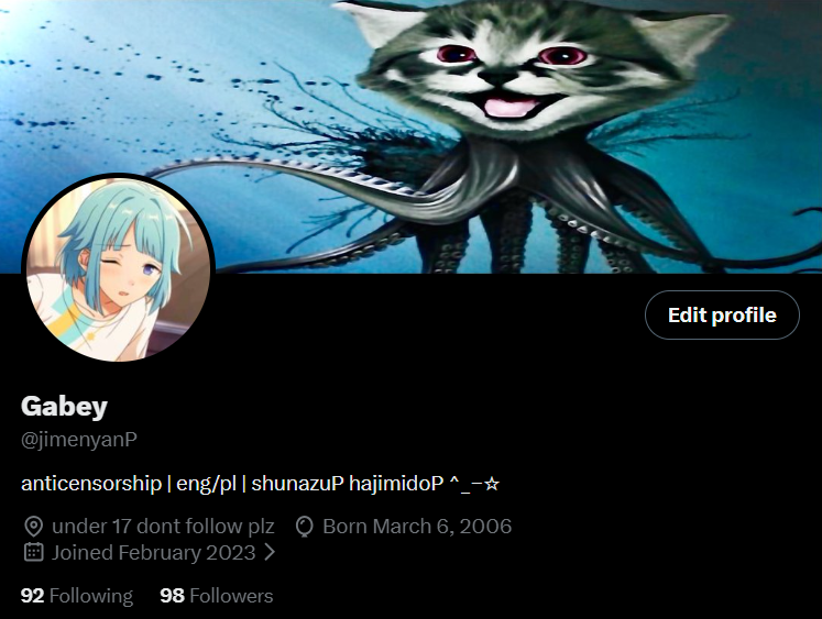 jimenyanP's tweet photo. new banner really embodies everything i stand for https://t.co/CgM1WDgunS