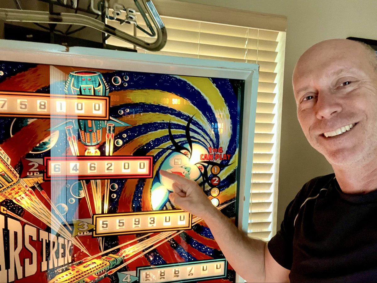 DrJayAlpha's tweet photo. Mars Trek!  1,646,200.
Record stood for 35 years!
#marstrek
#sternpinball
#pinball
@sternpinball https://t.co/mjogbH151n