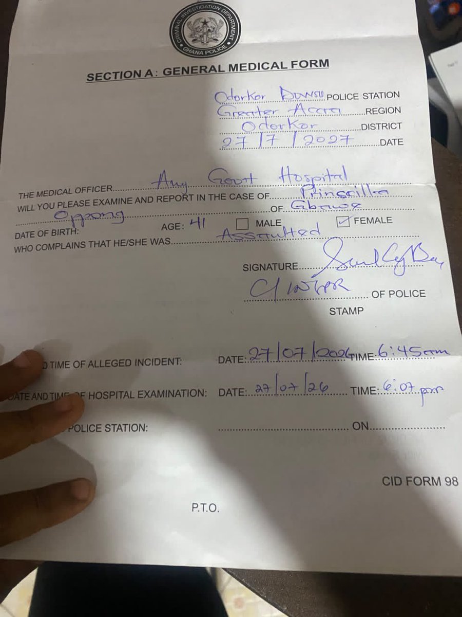 Prolific_Levite's tweet photo. It is deeply disappointing that this case is not being treated with the seriousness it deserves, The investigating officer is a female officer, but she's not taking it serious and even how she speak to the victim @MinterGh @GhPoliceService @modghana @CHRAJGHANA @MoGCSP_Ghana https://t.co/UrRF9Ussnh