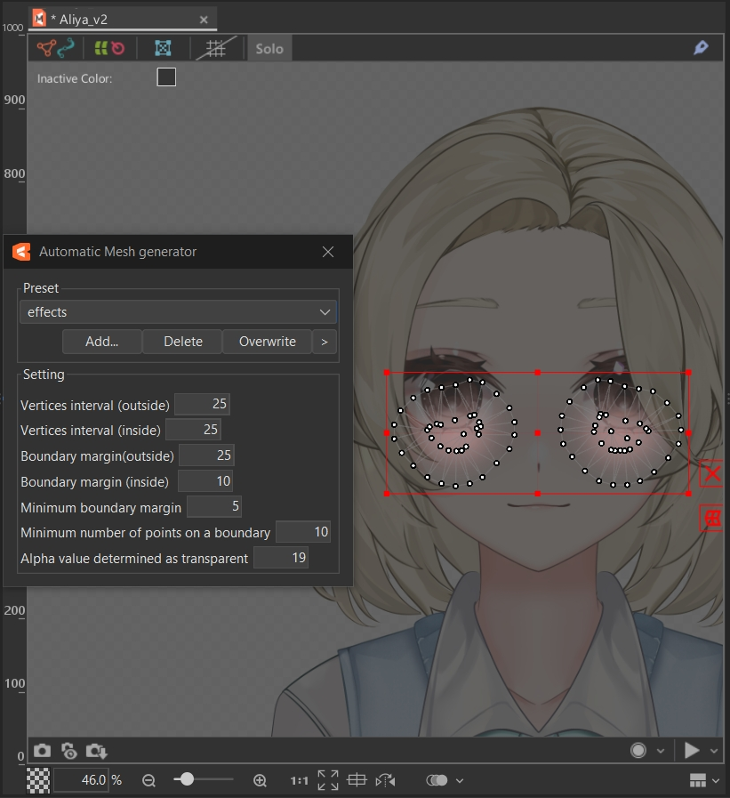 AizeYuki's tweet photo. ๐ Universal automesh settings!ใpart 2/2ใ
๐ I've compiled it so you don't have to. Spent some time searching and compiled my own universal automesh settings for all occasions. All settings are presented in pictures, so feel free to explore, use and enjoy!
#Live2D #Live2DGuide https://t.co/bTMplI8mAs