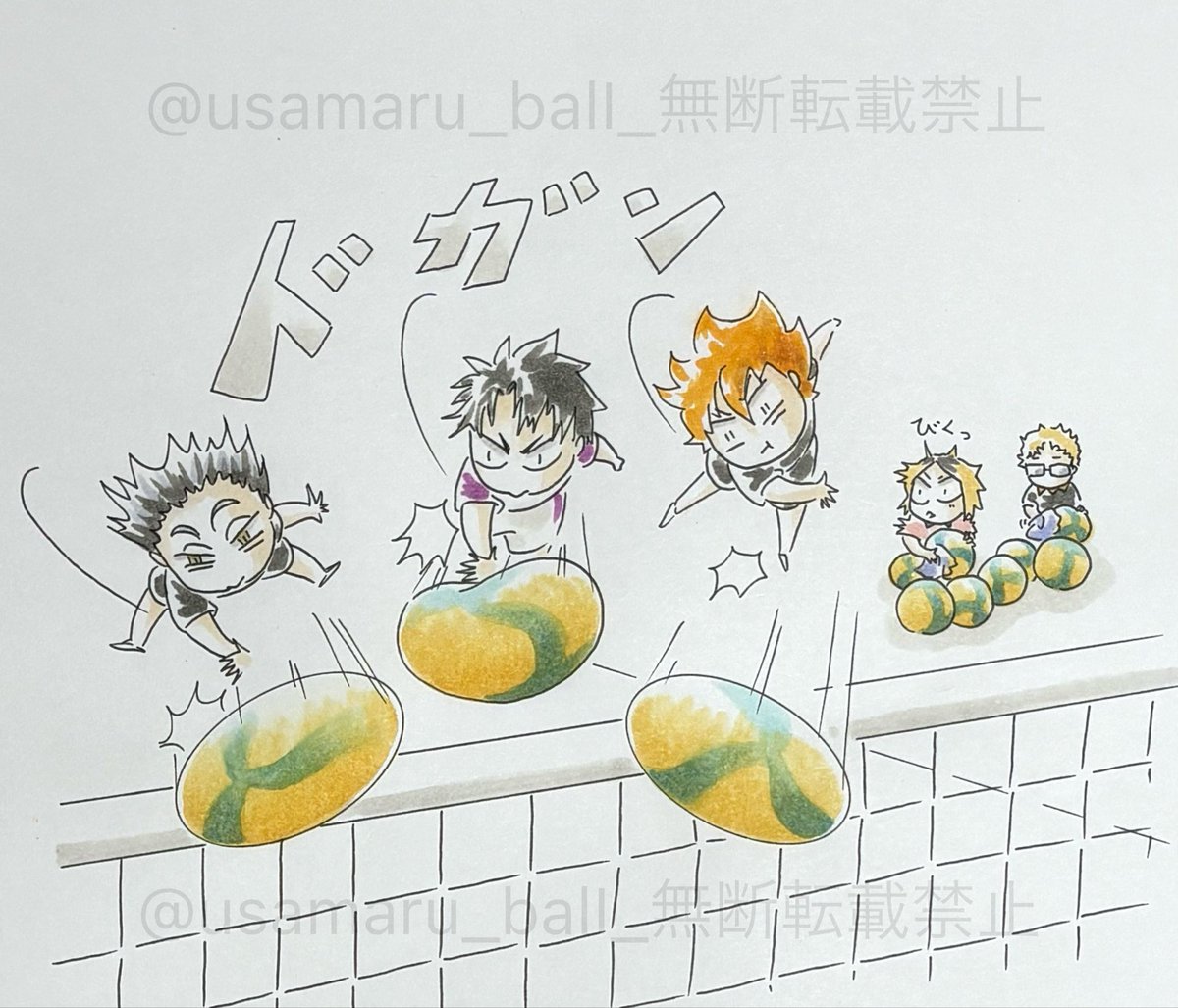 usamaru_ball's tweet photo. #今月描いた絵を晒そう
3-②
来月も描けたらいいな😌🎶
笑ってもらえると至福😆🎶
#ハイキュー https://t.co/uJBFvBrDt3
