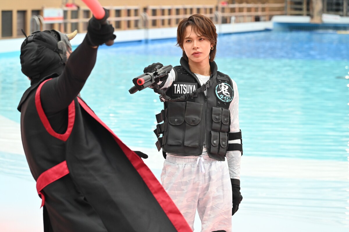 natalie_mu's tweet photo. M!LK曽野舜太が鬼を滅！
TBS「THE鬼タイジ」👹

今度の舞台は東京サマーランド
上田竜也、日向坂46金村＆髙橋らも参戦
https://t.co/f152QvTKnx

#THE鬼タイジ https://t.co/tz3zHoZpUi