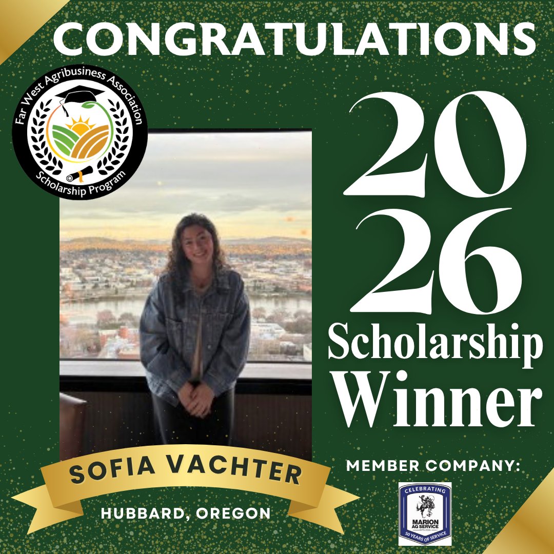 FWAAorg's tweet photo. Join us in celebrating Sofia Vachter, our 2026 FWAA Scholarship Winner from Hubbard, Oregon! 🎉 We’re excited to see the impact you’ll make as you pursue your academic dreams. Congratulations, Sofia! #FWAA #ScholarshipSuccess https://t.co/OJ7PfUSVSv