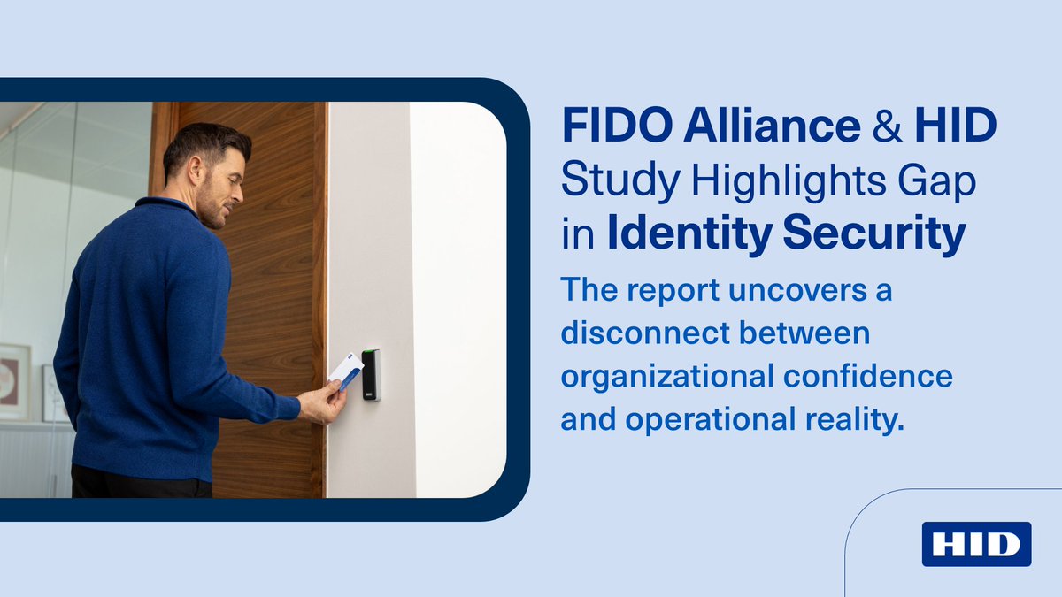 HIDGlobal's tweet photo. 94% of IT leaders trust their access revocation process, yet 35% have seen it fail. This @FIDOAlliance + HID report digs into the gap » https://t.co/54dAr0bj8M 

#AccessControl #Security #SecurityManagement https://t.co/wBAc4R2R7X