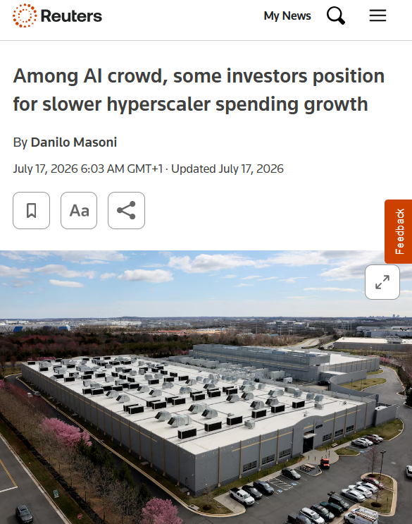 qanatish's tweet photo. There is growing discussion about whether hyperscaler spending on AI infrastructure will begin to moderate over the next few years, but I believe we're asking the wrong question.

Where will the next wave of value creation come from? This is far more pressing. https://t.co/vr2JSJATsu