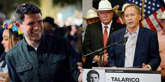 IAPolls2022's tweet photo. TEXAS POLL - Senate

🟦 James Talarico: 51%
🟥 Ken Paxton: 48%

Fox News Poll (A) | July 23-27 | RV https://t.co/2dUucCtqRO