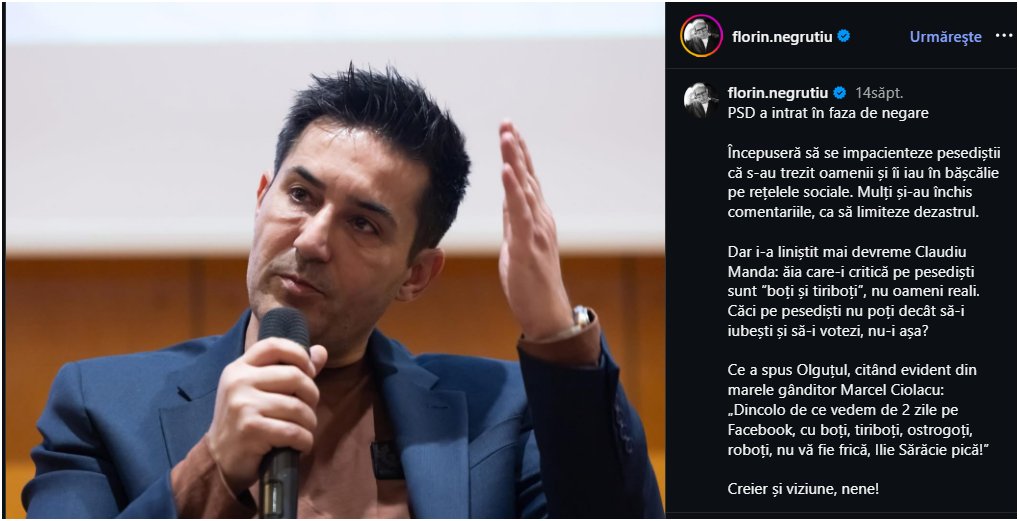 oshlobanul's tweet photo. Claudiu, mai #sadat
n-ai și alte ”critici”?
#prostulcopiilor
#olguțacudoibani
#șidăirâs
Gruparea de la Craiova iese la atac. Manda: ”Domnule Bolojan, minciunile vi le aplaudă doar boţii, roboţii şi tiriboţii” https://t.co/Zdpq0jSxZ7 https://t.co/rgziAjmlBS