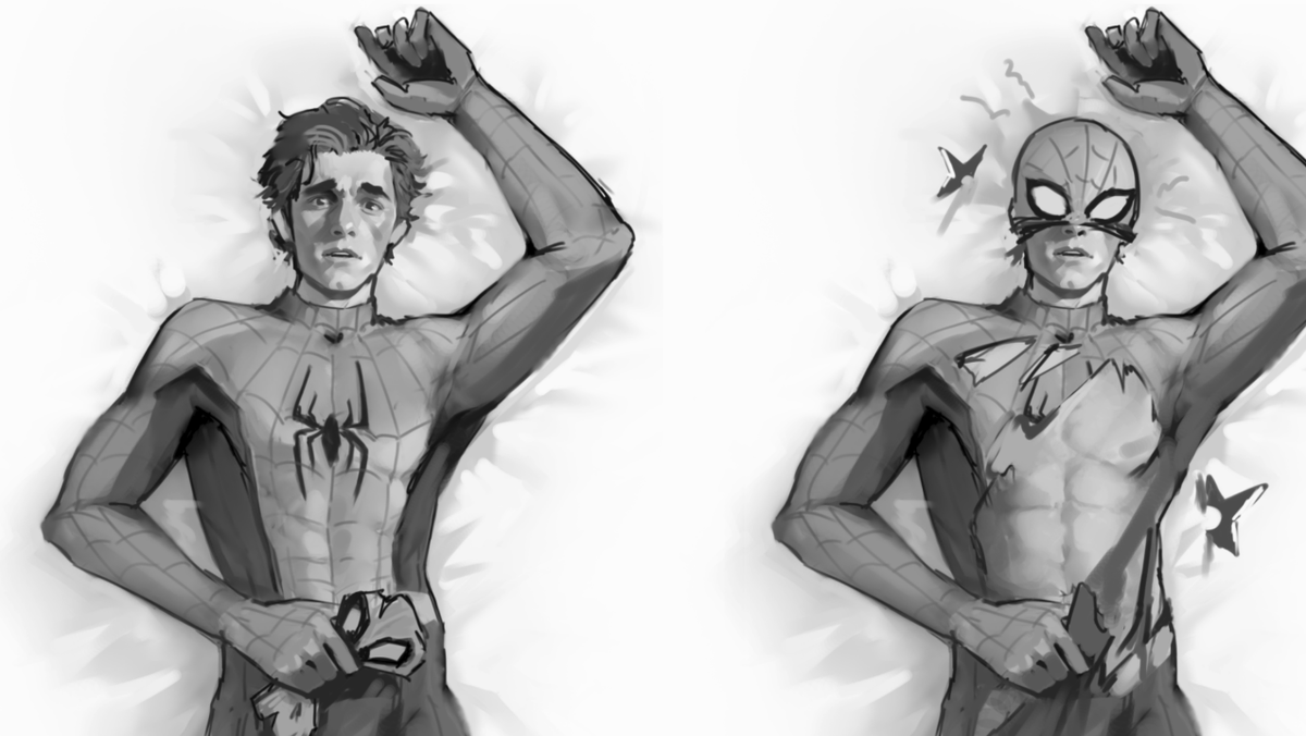 StarkLike34's tweet photo. Just cooking the new dakimakura with Spidey for myself https://t.co/MFoLoImb3f