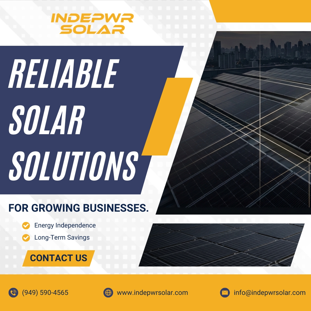 INDEPWRsolar's tweet photo. Reliable solar solutions for growing businesses.
INDEPWR Solar.

https://t.co/o8m6kZnrPO 
(949) 590-4565 
info@indepwrsolar.com 
 
#SolarPanelSupplierUSA #USsolarPanelSupplier #CommercialSolarPanelSupplier #IndustrialSolarPanelSupplier #ResidentialSolarPanelSupplier #Solar https://t.co/4FfVC676Ke