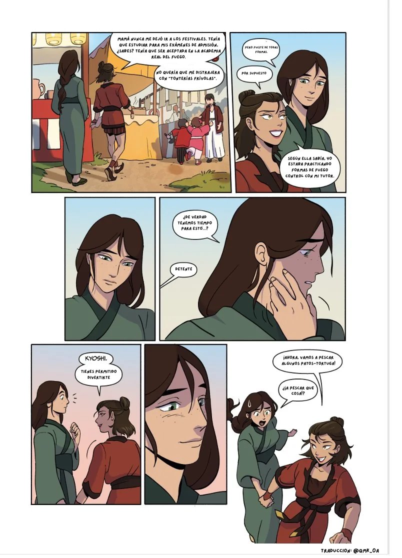 QMK_0A's tweet photo. "Avatar Legends: Masters of the Elements Volume 1" Traducción Fan al Español 2/3 https://t.co/GI92DcnlbJ