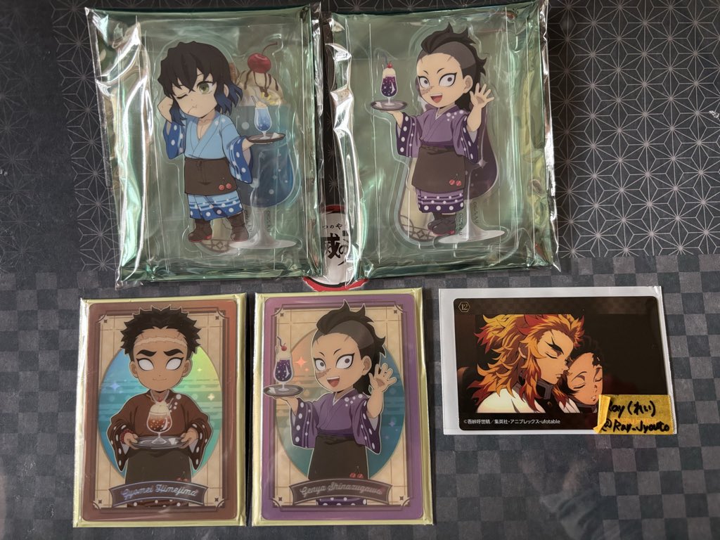 Ray_Jyouto's tweet photo. 【交換・譲渡】鬼滅の刃 クリームソーダ アクスタ カード
譲：伊之助、玄弥、悲鳴嶼
求：同種アクスタ 炭治郎＞蜜璃
アクスタ＋カード↔️求アクスタ可能です。
アクスタは持っているキャラによりますが異種を提供できる場合があります。
検索からでもお気軽にお声かけください。 https://t.co/daGMR8EuLi