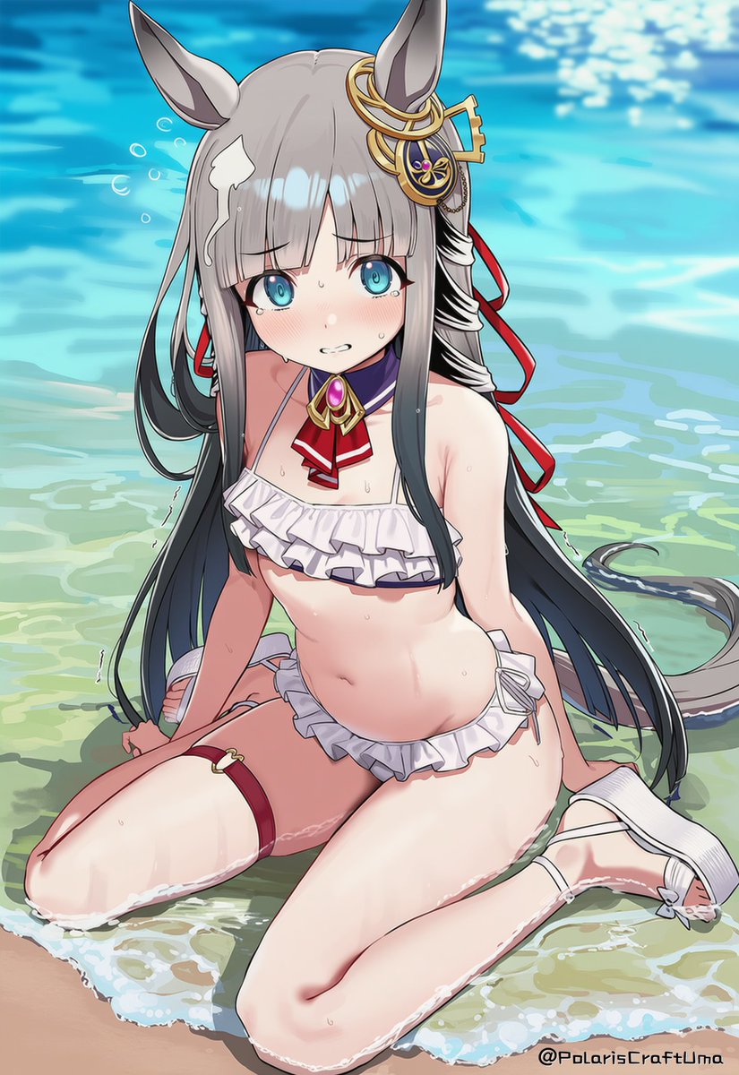 PolarisCraftUma's tweet photo. みなさん、おはようございます〜☀️
朝の水着クロノちゃんです🏖️💦

クロノジェネシス | Chrono Genesis https://t.co/7yVKMgevwc