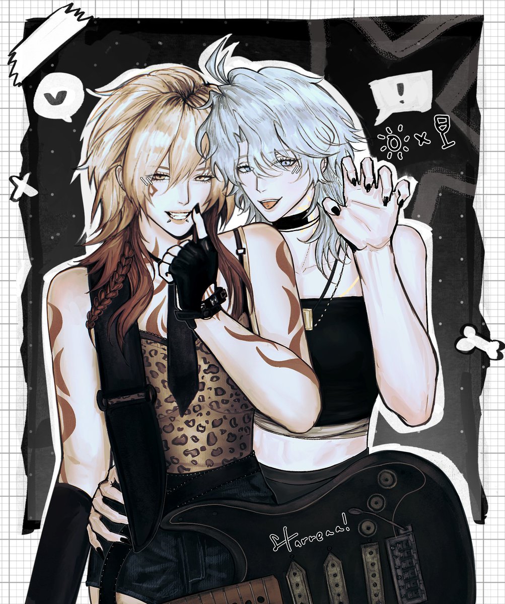 Starreaaa's tweet photo. #phaidei yuri y2k rockband au.. https://t.co/sXjrMNBrI7
