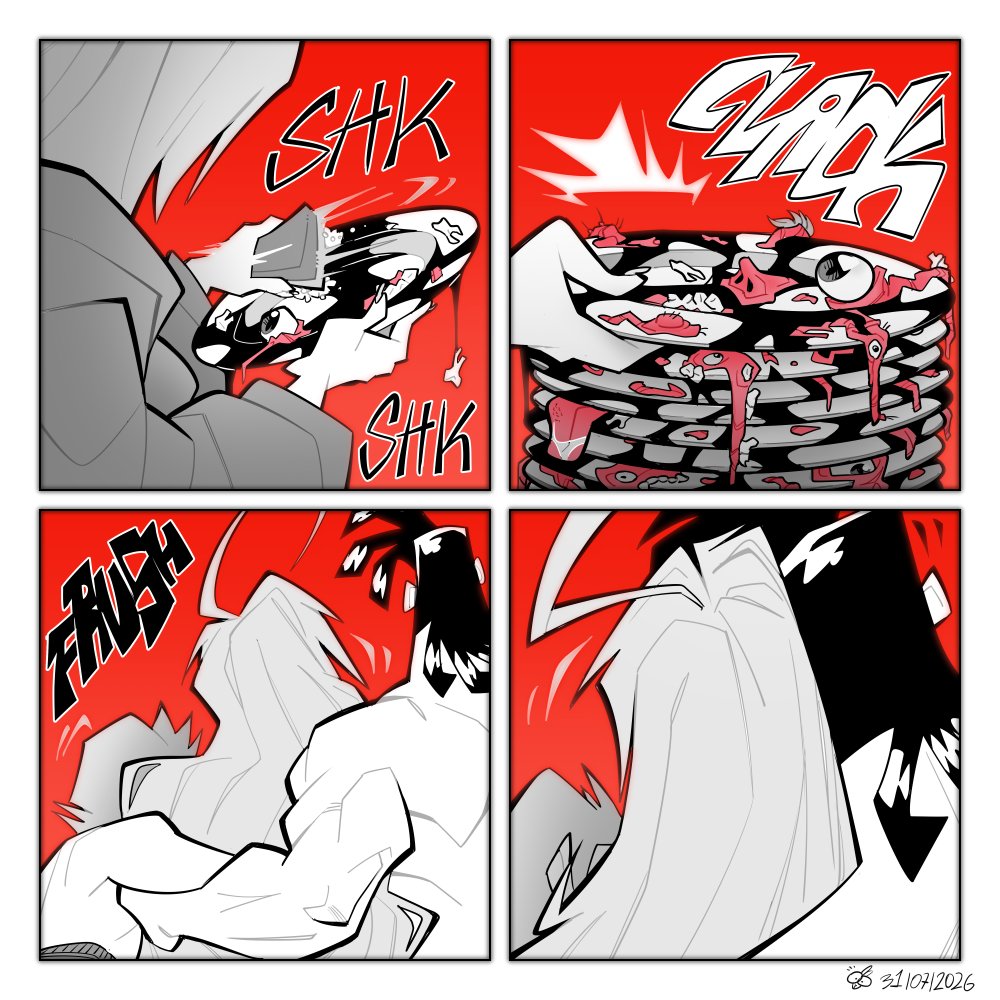 SuperFrenzyHare's tweet photo. Mmmmh, innards potpourri!

Page 131 of an ongoing comic series I've been working on for a while. Link to the rest of the comic in the replies. https://t.co/1gFWeIQKpS