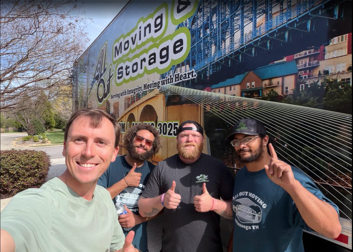 AllOut2018's tweet photo. We know moving isn’t easy. That’s why we show up ready to take some of that weight off and make the day feel handled.

Grateful for the trust, and proud of Donovan, Aaron, and V for doing it the right way.
#moverswhocare #chattanoogamovers #movingwithheart #veteranowned https://t.co/dvJoAekiaf