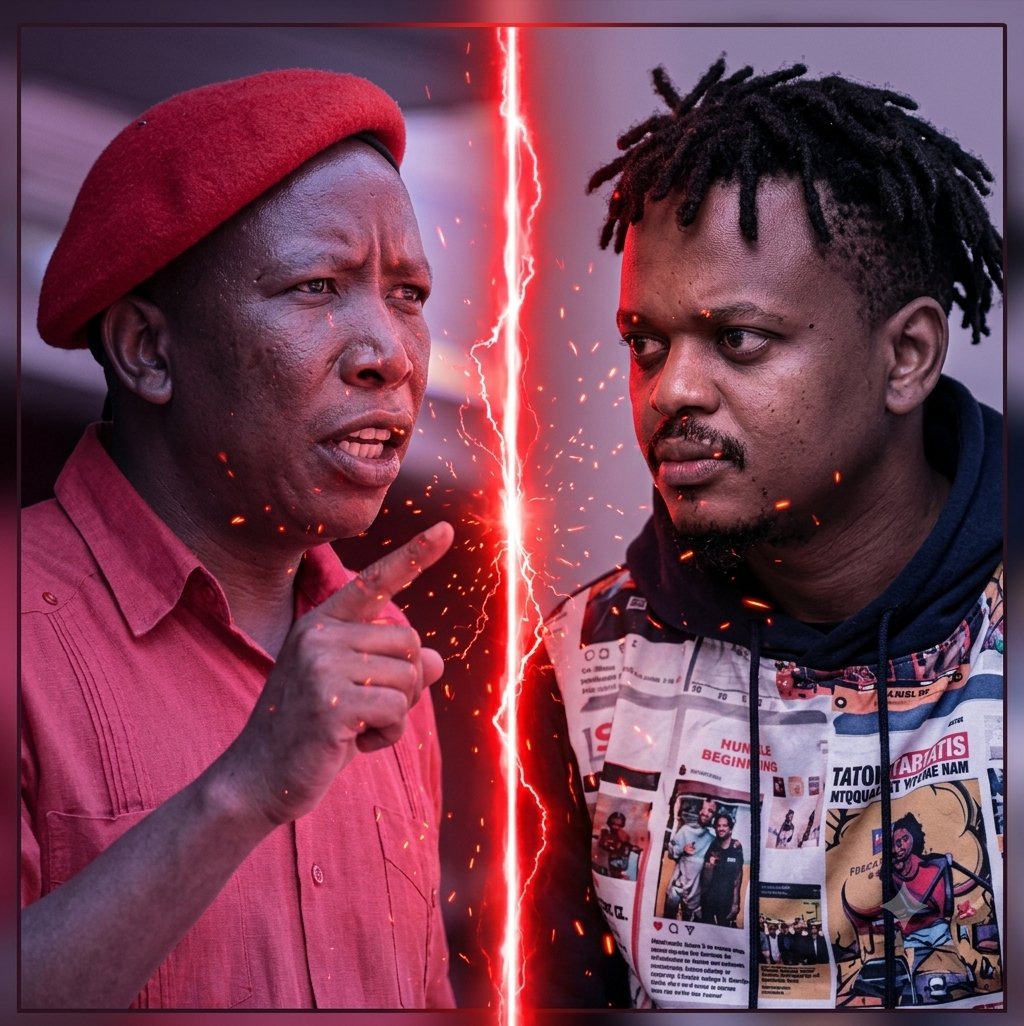 DonaldMakhasane's tweet photo. Julius Malema fighting Mac G may just be the end of the EFF. it's political suicide, Mac G will swallow him https://t.co/r75NAE7wtH