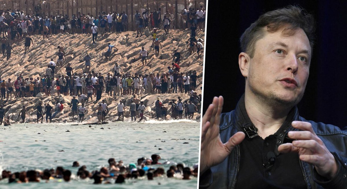 F_Desouche's tweet photo. Elon Musk sur la crise migratoire à Ceuta : « C'est une invasion. L’Occident doit se réveiller avant qu'il ne soit trop tard. Pedro Sánchez et les politiciens occidentaux sont des traîtres »

https://t.co/kEx6ne8vJR https://t.co/WKLRvpepPw