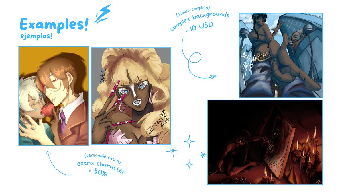 4delart_'s tweet photo. ART COMMISSIONS OPEN!! (⁠≧⁠▽⁠≦⁠)

Pedidos e información por DM
RTs para difundir son súper apreciados! ⊂⁠(⁠(⁠・⁠▽⁠・⁠)⁠)⁠⊃

#ArtCommission #CommOpen #DigitalArt #ArtShare https://t.co/Q3LYAwKA3J