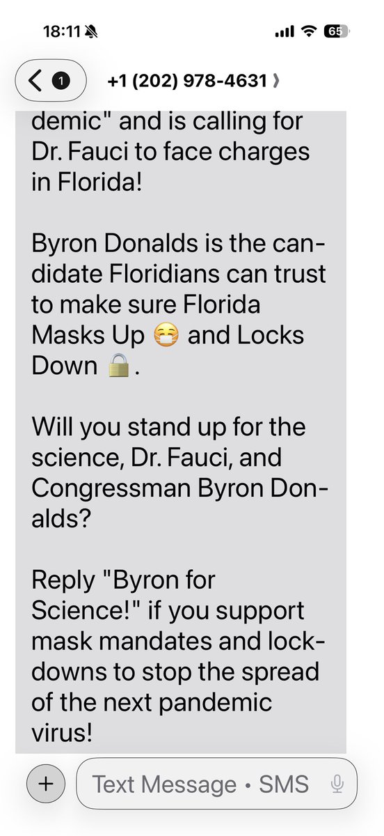lerabell's tweet photo. I was just sent this to my phone.
I am voting #Fishback. 
If I was undecided or on the fence for Donald’s, this would definitely make it a no vote for Donald’s! https://t.co/xEWVSHp7ob