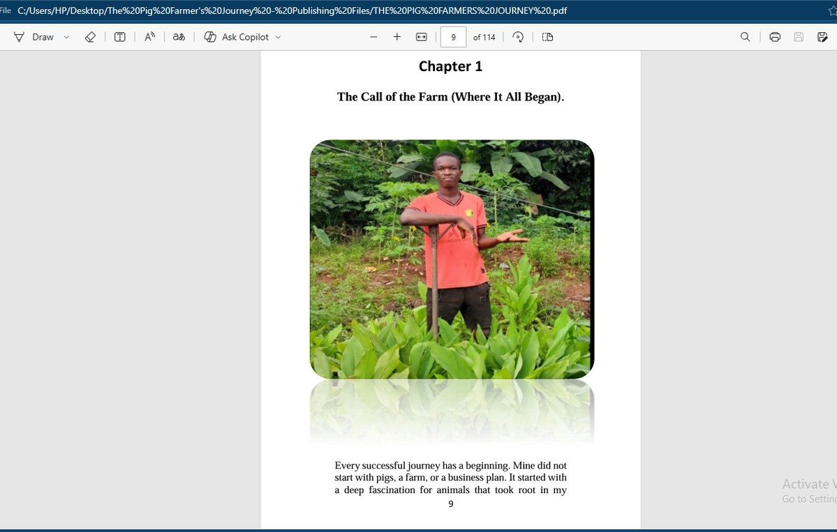 Wills_Exchange's tweet photo. Many have asked how I started pig farming at 17 after my WAEC.

That's why I spent 6 months writing 
"The Pig Farmer's Journey"—sharing my experience on pig feeding, health management, startup capital, and more.
Grab a copy 👇
https://t.co/qlhjypOmiL

WhatsApp: 08058811642 https://t.co/XF2EjDZtmy