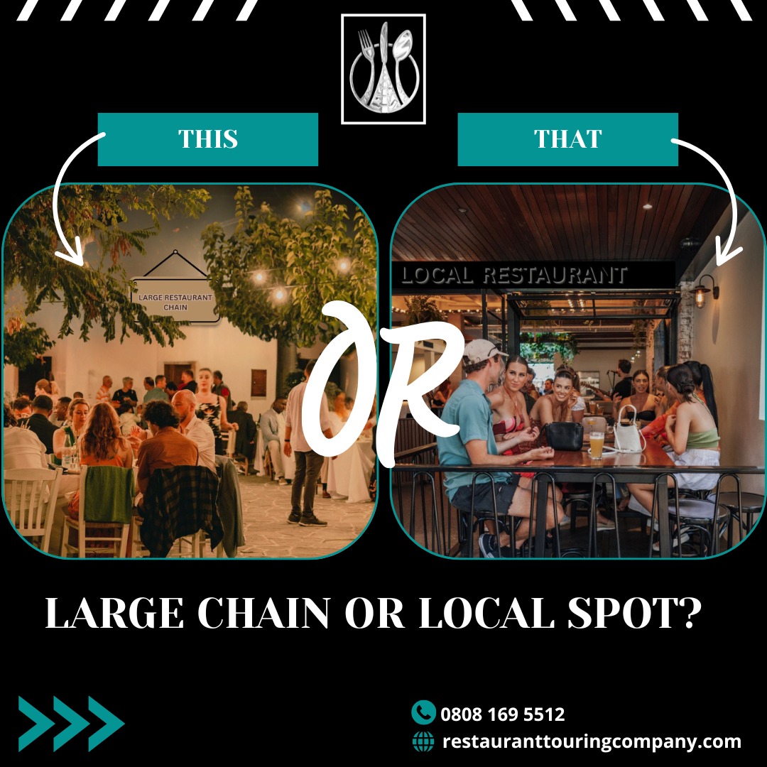 restaurant_110's tweet photo. Support your community by dining at local restaurants  they bring charm and keep our neighbourhood vibrant. While big chains are convenient, nothing beats the warmth and character of a local eatery!

Call Us Now: 0808 169 5512
#restaurantouringcompany #localrestaurant #bigchains https://t.co/tqJKL4wvsy