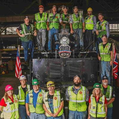 UnionPacific's tweet photo. Union Pacific's Big Boy No. 4014 returned to its Steam Shop in Cheyenne, Wyoming, following a historic 93-day coast-to-coast tour celebrating #America250. The tour included Big Boy’s first return trip to eastern rail lines since 1941, made possible through a partnership with @nscorp.

#UP4014 visited communities from Sacramento to Philadelphia, making more than 75 whistle-stops and 16 display day appearances, bringing railroad history to life for thousands across the nation.

To every person who waved, photographed, cheered and shared in the experience: thank you for helping make this tour one to remember.