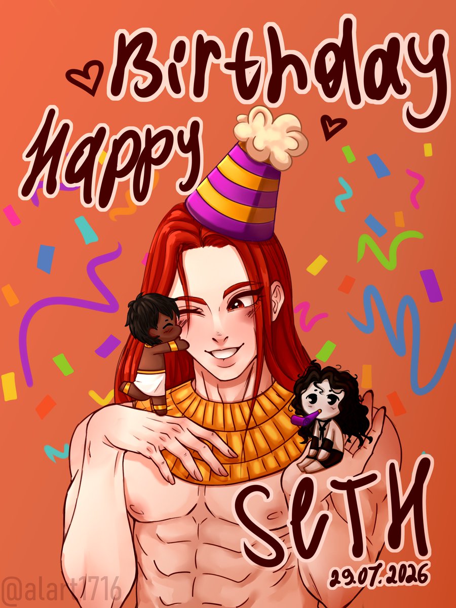 alart1716's tweet photo. Belated... But happy birthday, Seth!🥰
I was planning on drawing a full-length piece with a different idea, but certain circumstances prevented me from realizing it. So I drew a simple sketch because I wanted to at least draw something for his birthday.
#art #ennead #seth https://t.co/Q5cY73xKmA