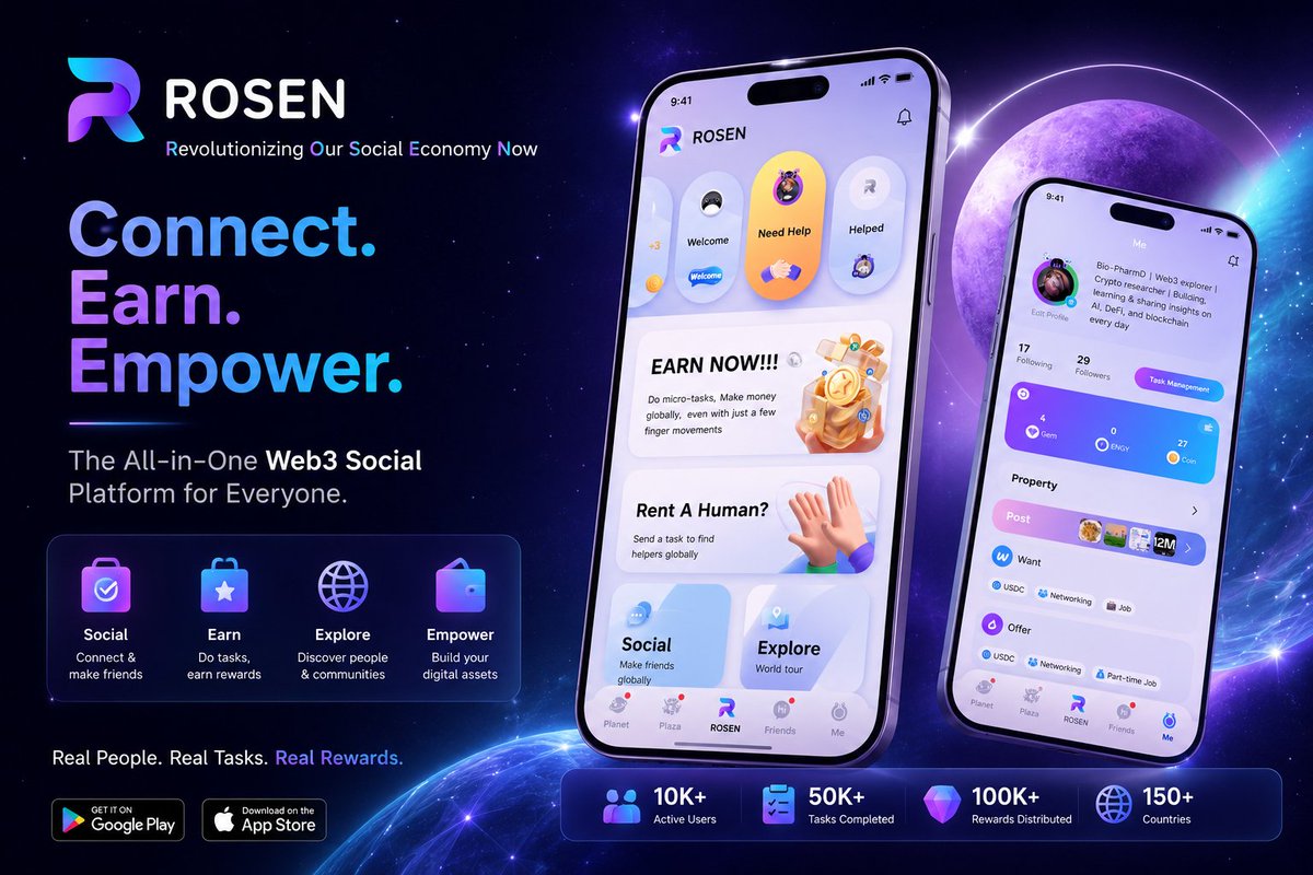 durottos's tweet photo. WHY ARE MILLIONS STILL NOT USING WEB3 EVERY DAY?

Because most products are built for crypto natives—not everyday people.

ROSEN is making Web3 simpler, more social, and genuinely useful in daily life.

Connect • Earn • Explore • Empower

@go_rosen https://t.co/7t2chU8Otz