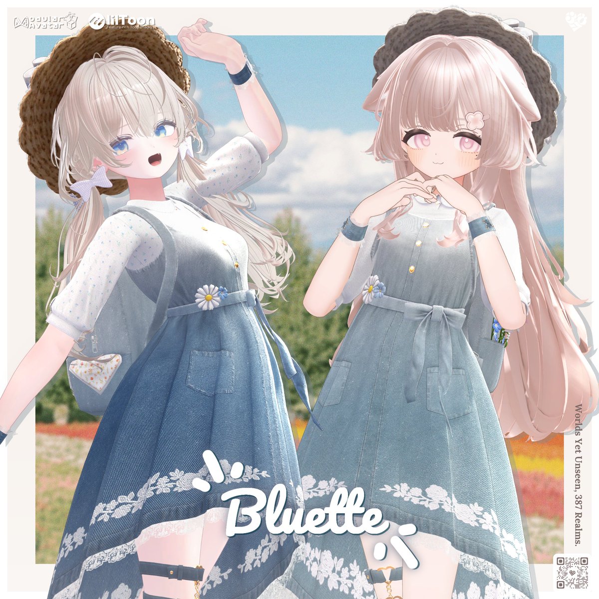 L0wi2's tweet photo. ✦･━━━━━━━━━━━━━━━━━━･✦
🎁『Bluette』RPプレゼントキャンペーン🎁
✦･━━━━━━━━━━━━━━━━━━･✦

🏷️https://t.co/INz40tUvpv

✅応募方法
①│@L0wi2をフォロー
②│この投稿をRP

🔹フルセットを3名様にプレゼント
🔹スキ❤️100ごとに+1名様

さらに！ 発売記念キャンペーンとして
《50%OFFセール》を実施中です！✨
🔸フルセット 3000円➡1500円
🔸単品 1600円➡800円

この機会をお見逃しなく！🌻

#VRChat #booth_pm