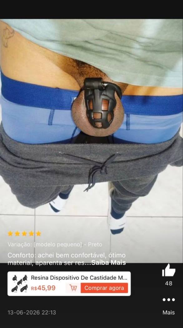 Shopeesemlimite's tweet photo. Vejam as avaliações desse dispositivo de castidade, da Shopee 🔥

Confere no link:

https://t.co/ncRUBiar2t https://t.co/HhFr5nn6ja