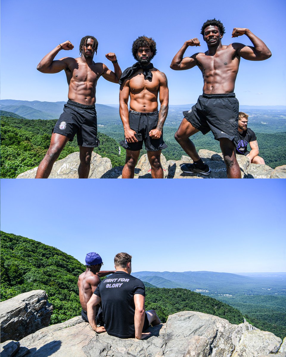 JMUFootball's tweet photo. Conquered the mountain 🌄

#GoDukes https://t.co/gx9WGR6Xp0