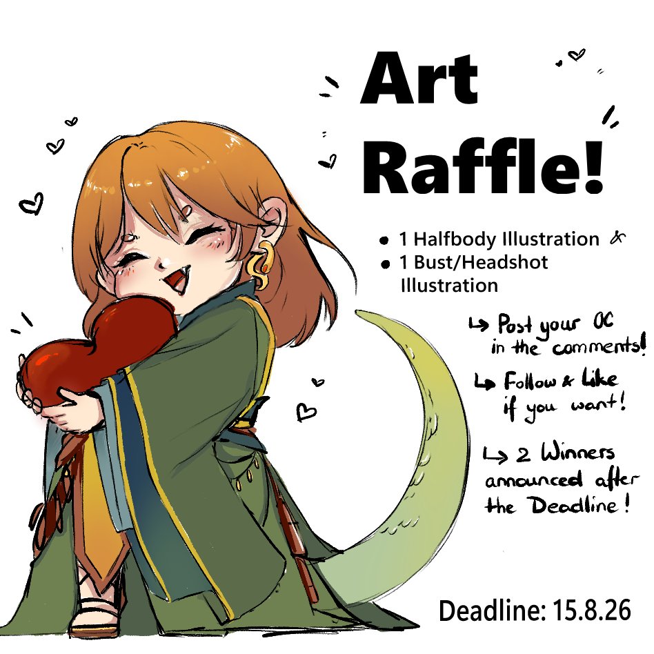 Ely_ly_ly's tweet photo. ‼️To Celebrate my very first Commission on #VGen I want to host an art raffle too!‼️
I´ve also recently hit 50 Followers! Thank you everyone for following along! Looking to make even more #artmoots on this platform! ❤️(❁´◡`❁)
#artraffle #art #digitalart #smallartist #oc https://t.co/CzQXhXObO5