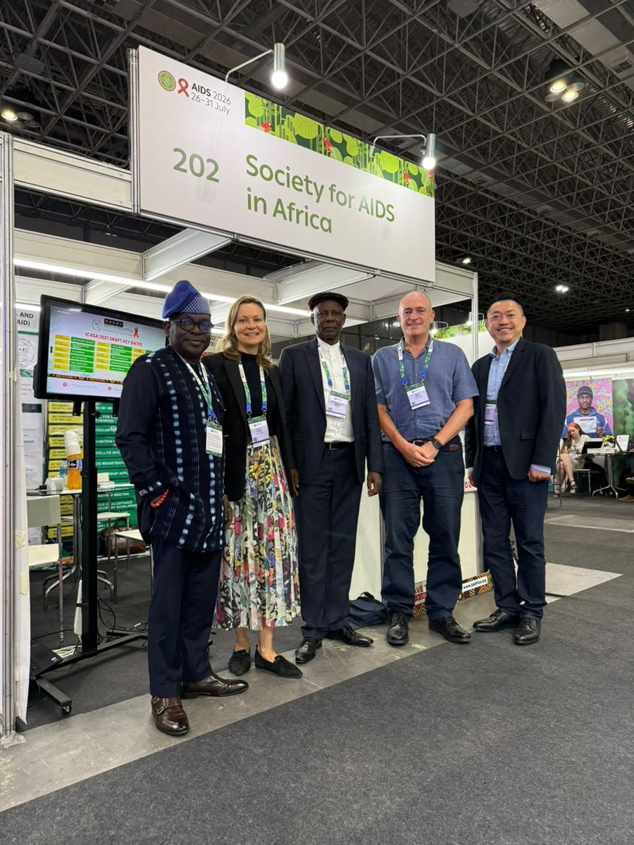 icasa_conf's tweet photo. Progress through partnership 🤝  

SAA Leadership in discussion with Gilead on Health Integration and the roadmap to ICASA 2027.  

Aligning on innovation, access, and community-centered care for the future of the HIV response.  

#AIDS2026 #ICASA2027 https://t.co/tGb6cUWWTw