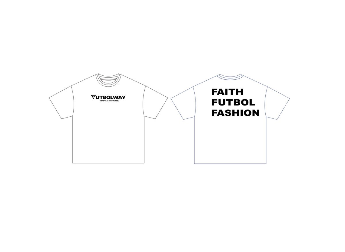 FUTBOLWAY's tweet photo. DROP 01: VALUES

NEVER LATE TO SHARE.

FAITH.
FUTBOL.
FASHION. https://t.co/BWu1C1AuVN