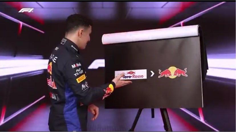 cantverstopim's tweet photo. Men will ask you to prove you’re a real F1  fan by reciting every single WDC ever by heart, meanwhile half the drivers on the grid, including Max’s literal teammate, didn’t recognise this was him😀😀 https://t.co/5SrFLRwY5R